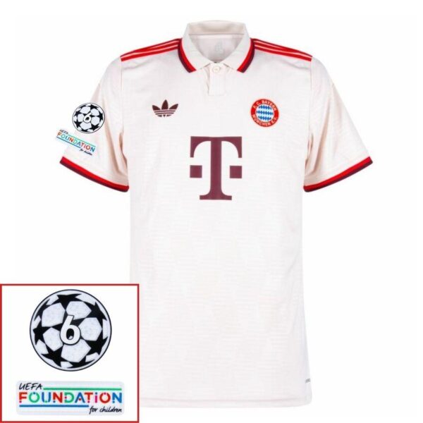 Bayern München Third Fan Jersey 2024/25 Patches UCL UEFA Foundation (Official Printing) - Imagem 1