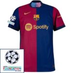 Barcelona Ronaldinho 10 Home 2024/25 Patches UCL UEFA Foundation (Official Printing) - Imagem 3