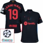 Barcelona Away 2024/25 Patches UCL UEFA Foundation (Official Printing) - Imagem 7