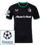Feyenoord Away 2024/25 Patches UCL UEFA Foundation (Official Printing)
