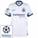 Inter Milan Barella 23 Away 2024/25 Patches UCL UEFA Foundation (Official Printing) - Imagem 6