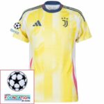Juventus Yldiz 10 Away 2024/25 Patches UCL UEFA Foundation (Official Printing) - Imagem 3