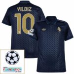 Juventus Third 2024/25 Patches UCL UEFA Foundation (Official Printing) - Imagem 4