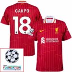Liverpool Home 2024/25 Patches UCL UEFA Foundation (Official Printing) - Imagem 12