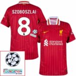Liverpool Home 2024/25 Patches UCL UEFA Foundation (Official Printing) - Imagem 9