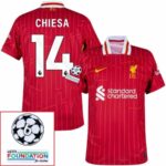 Liverpool Home 2024/25 Patches UCL UEFA Foundation (Official Printing) - Imagem 13