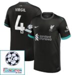 Liverpool Away 2024/25 Patches UCL UEFA Foundation (Official Printing) - Imagem 5