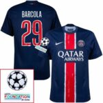 Paris Saint-Germain Fan Jersey Home 2024/25 Patches UCL UEFA Foundation (Official Printing) - Imagem 7