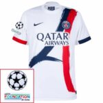 Paris Saint-Germain O.DEMBELE 10 Fan Jersey Away 2024/25 Patches UCL UEFA Foundation (Official Printing) - Imagem 5