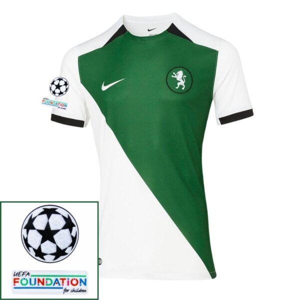 Sporting CP Fan Jersey Stromp 2024/25 Patches UCL UEFA Foundation (Official Printing) - Imagem 1