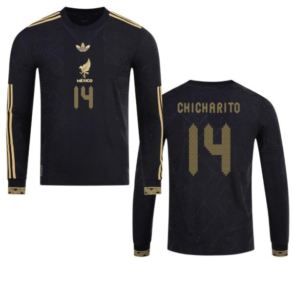 Mexico Chicharito  2025 Special Edition Long Sleeve Authentic Player Third Jersey by adidas - Imagem 1