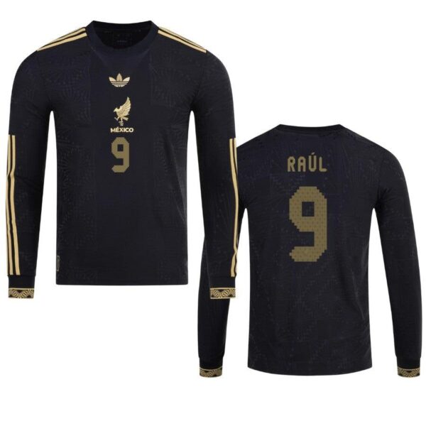 BRINDE-2025-03-21T155737.672 Mexico Raúl Jiménez 2025 Special Edition Long Sleeve Authentic Player Third Jersey by adidas - Imagem 1