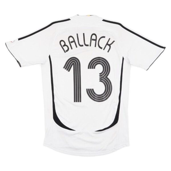 Germany Ballack 13 Retro Home 2006 Fan Jersey - Imagem 1