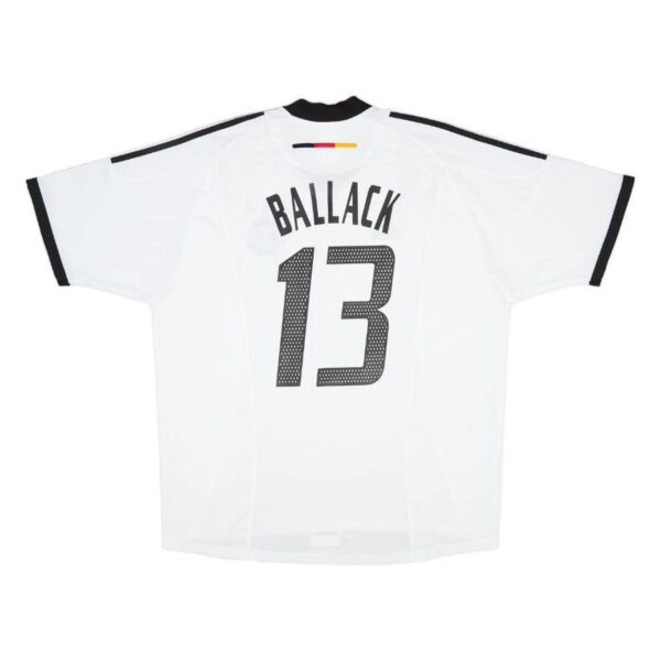 Germany Ballack Retro Home 2002/03 Fan Jersey - Imagem 1