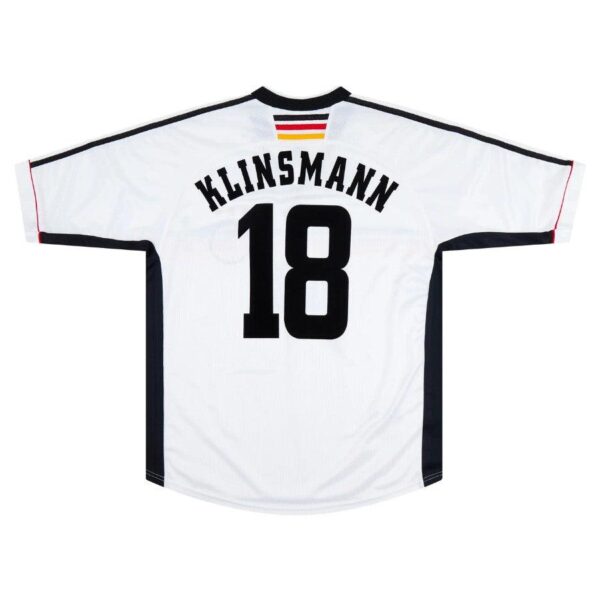 Germany Jurgen Klinsmann Retro Home 1998 Fan Jersey - Imagem 2