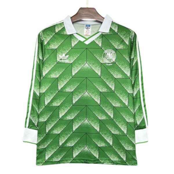 Germany Retro Away 1990 Long Sleeve Fan Jersey - Imagem 1