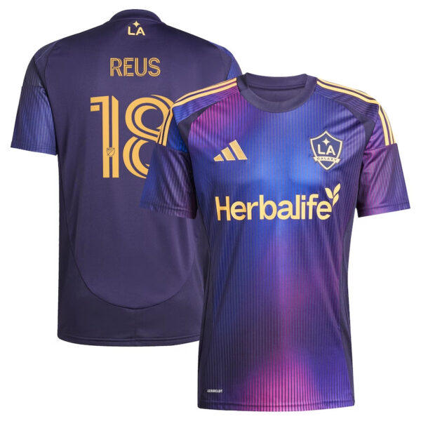 LA Galaxy Reus 18 Away Fan Jersey 2025/26 - Imagem 1