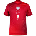 Poland Lewandowski 9 Away Fan Jersey 2024/25 - Imagem 3