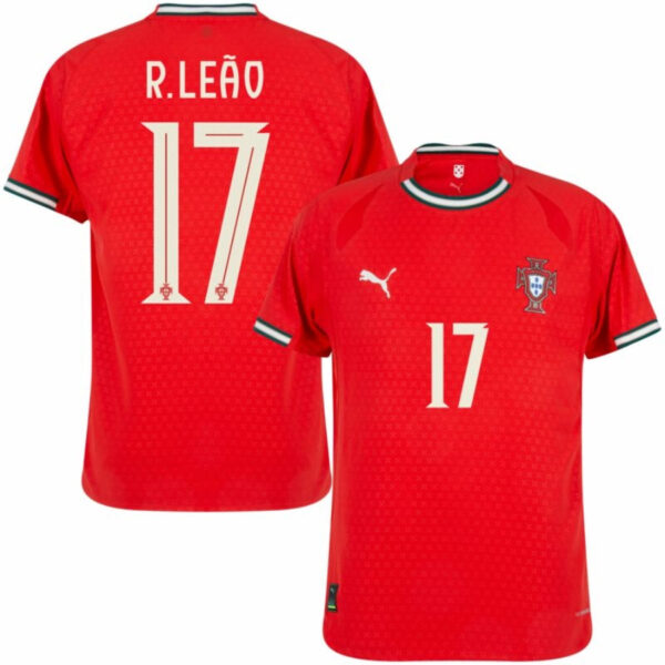 Portugal R. Leão 17 Home Fan Jersey 2024/25 - Imagem 1