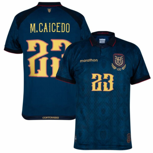 Ecuador M. Caicedo 23 Away Fan Jersey 2024/25 - Imagem 1