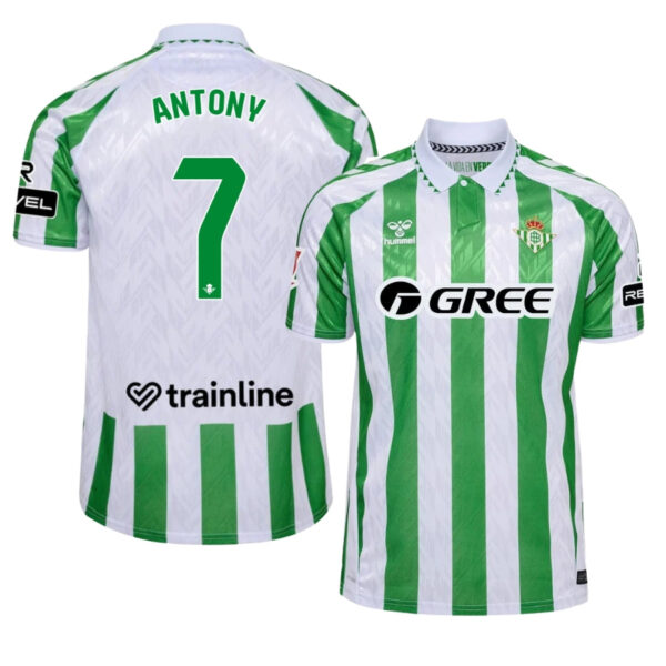 Real Betis Antony 7 Home Fan Jersey 2024/25 - Imagem 1