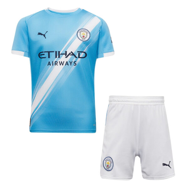 Kids Kit Manchester City Home Fan Jersey 2025/26 - Imagem 1
