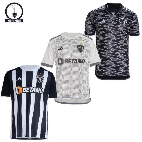 Atlético Mineiro KIT 3 Jerseys Home,Away e Third 2024/25 - Imagem 1