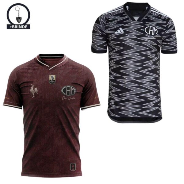 KIT 2 Jerseys Atlético Mineiro Manto da Massa + Third 2024/25 - Imagem 1