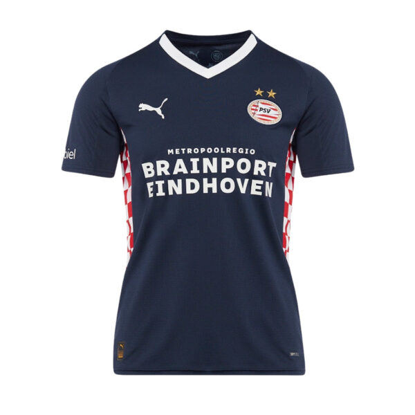 BRINDE_22_ce190da3-8c86-444c-8f76-0ab2ba5ea38e PSV Away Fan Jersey 2025/26 - Imagem 1