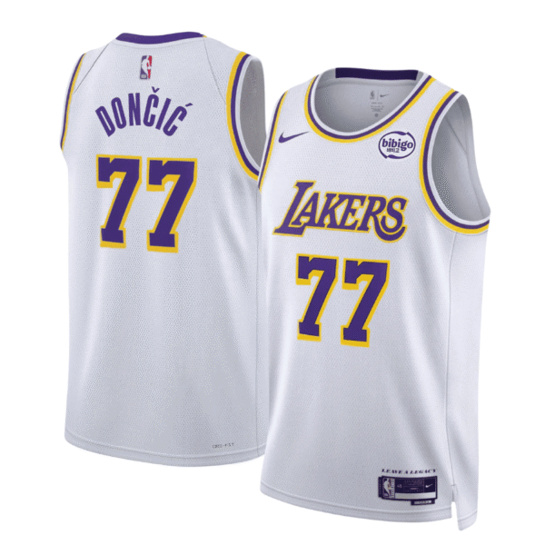 Luka Doncic 77 Los Angeles Lakers Association Edition NBA Jersey - Imagem 1
