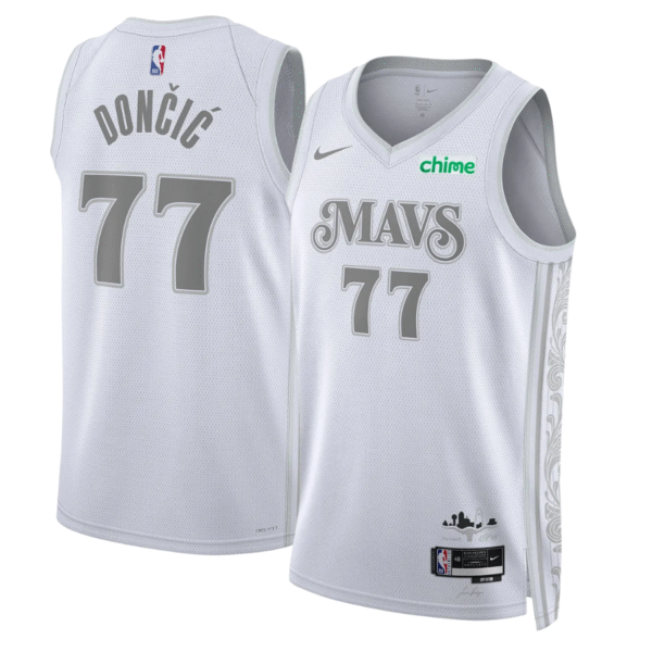 Luka Doncic 77 Dallas Mavericks City Edition 24/25 NBA Jersey - Imagem 1