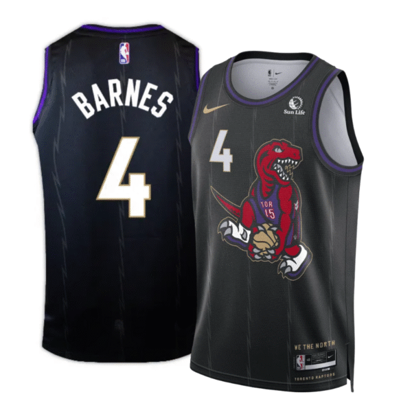 Scottie Barnes 4 Toronto Raptors City Edition 24/25 NBA Jersey - Imagem 1