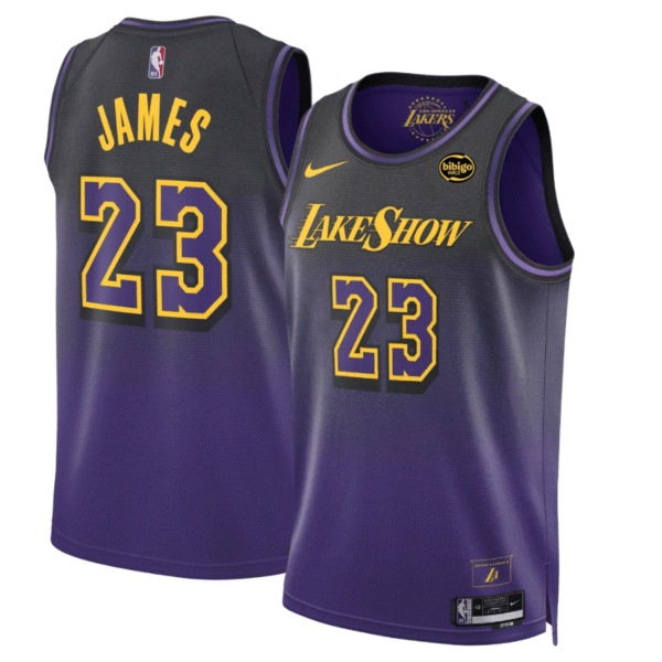 LeBron James 23 Los Angeles Lakers City Edition 24/25 NBA Jersey - Imagem 1