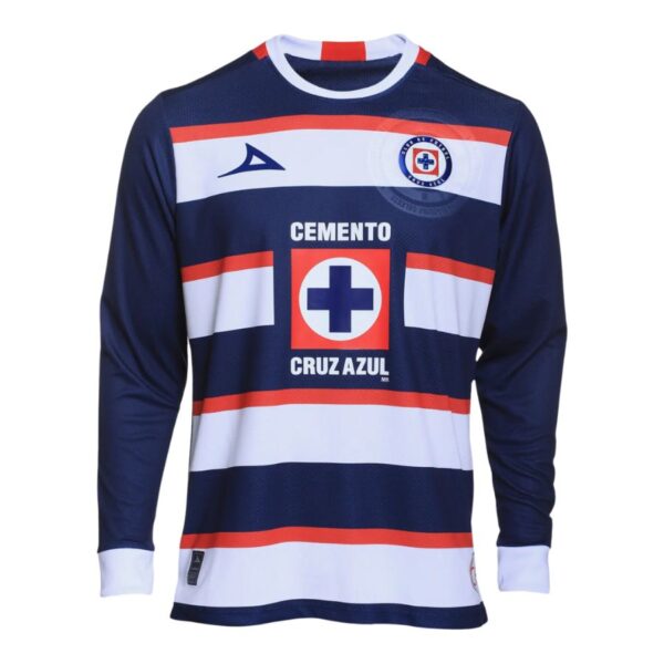 BRINDE_55_c219eedc-5ecc-4003-93a4-377aabd0079a Cruz Azul GK 2 Long Sleeve Fan Jersey 2024/25 - Imagem 1