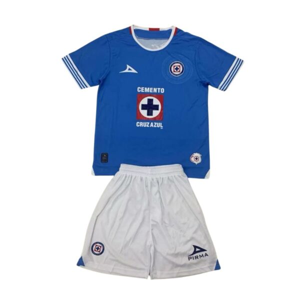 Kids KIT Cruz Azul Home Fan Jersey 2024/25 - Imagem 1