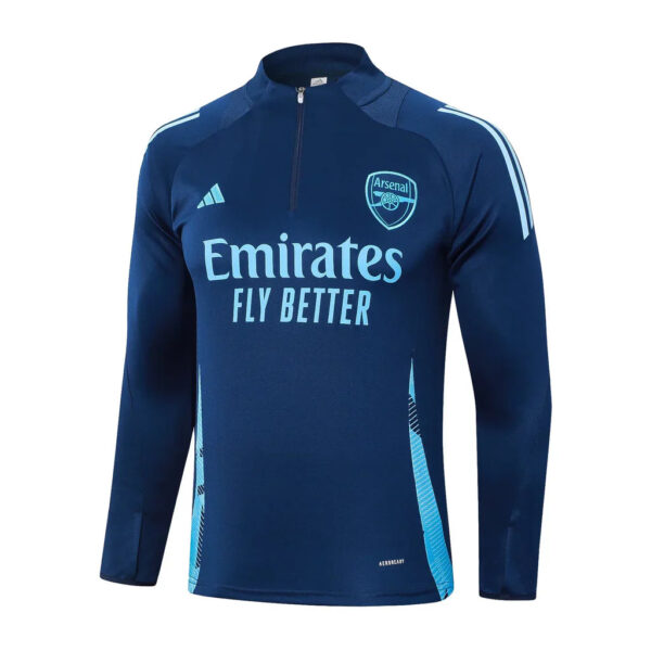 Kit Arsenal Short Zipper Training Blue - Imagem 3