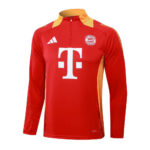 Kit Bayern Munich Short Zipper Training Red 2024/25 - Imagem 3