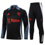 Kit Manchester United Short Zipper Training Black 2024/25