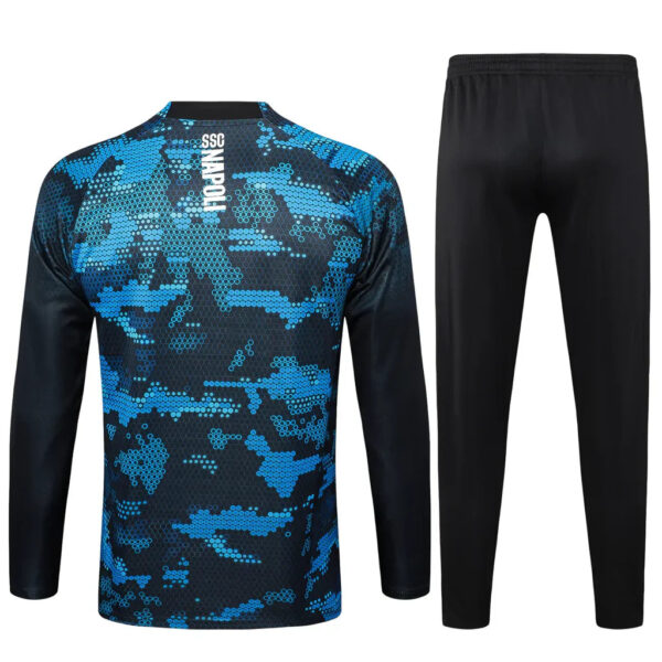 Kit Napoli Short Zipper Training Black 2024/25 - Imagem 2