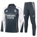 Kit Real Madrid Short Zipper Training Grey
