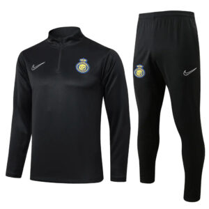 Kit Al Nassr Short Zipper Training Black 2024/25