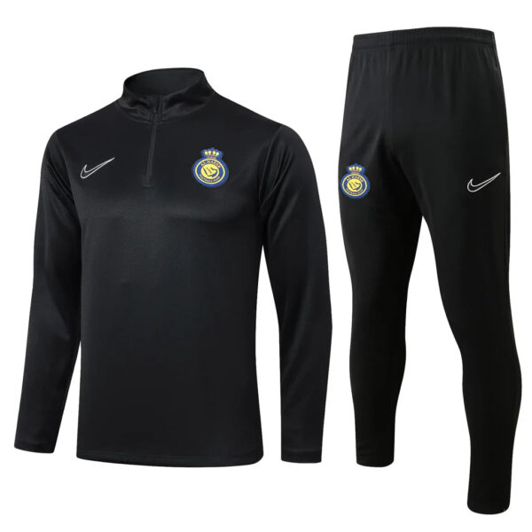 Kit Al Nassr Short Zipper Training Black 2024/25 - Imagem 1
