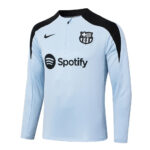 Kit Barcelona Short Zipper Training Blue  2024/25 - Imagem 3