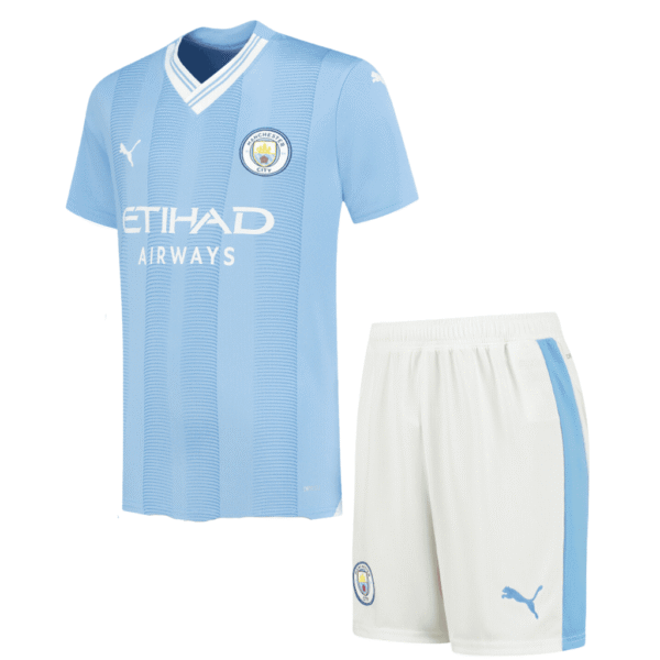 Kit Kids Manchester City 2023/24 Home - Imagem 1