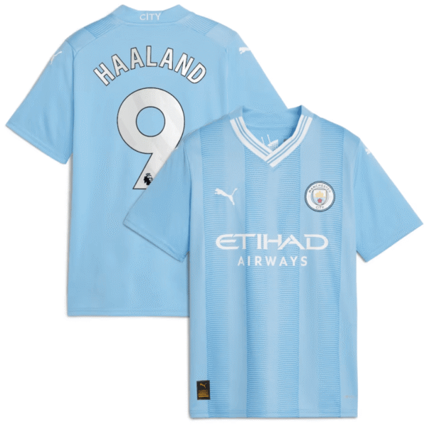 Haaland 9 Manchester City Home Jersey 2023/24 - Imagem 1