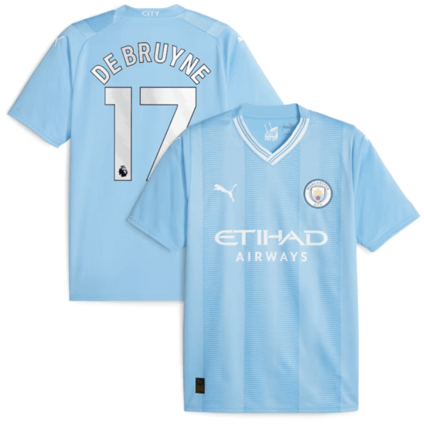 DE BRUYNE 17 Manchester City Home Jersey 2023/24 - Imagem 1