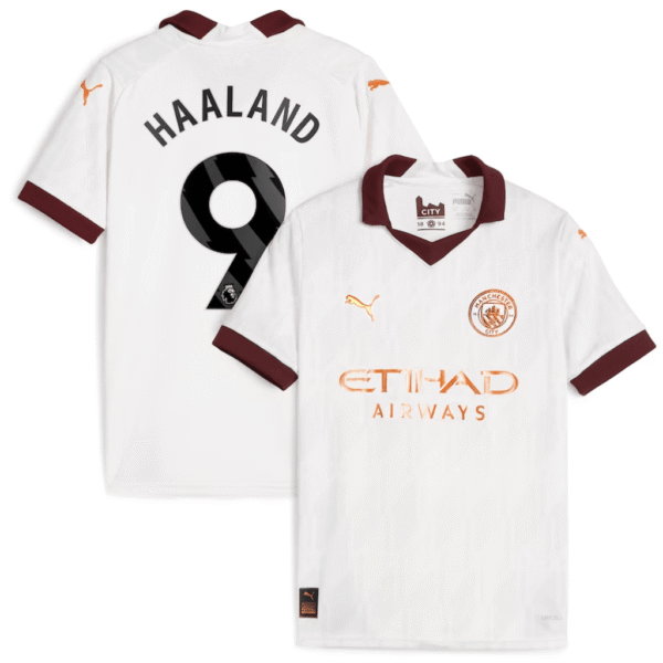 Haaland 9 Manchester City Away Jersey 2023/24 - Imagem 1