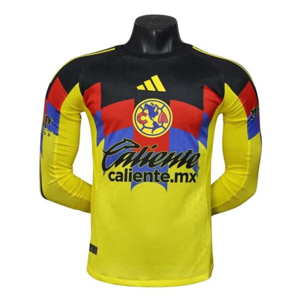 Club América Home Authentic Player Long Sleeve 2025/26 - Imagem 1