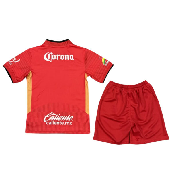 Kids Kit Deportivo Toluca Home Fan Jersey 2025/26 - Imagem 2