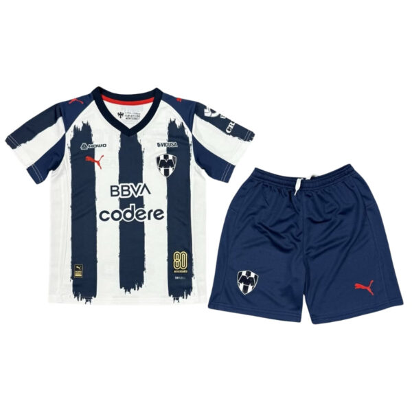 Kids kit Rayados Monterrey Home Fan Jersey 2025/26 - Imagem 1